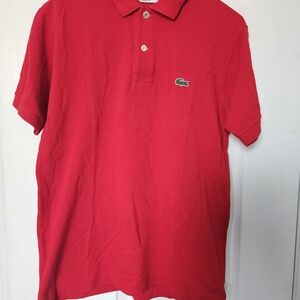 Lacoste Vibrant Red Polo Shirt